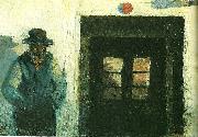 christoffer udenfor sit hus Michael Ancher